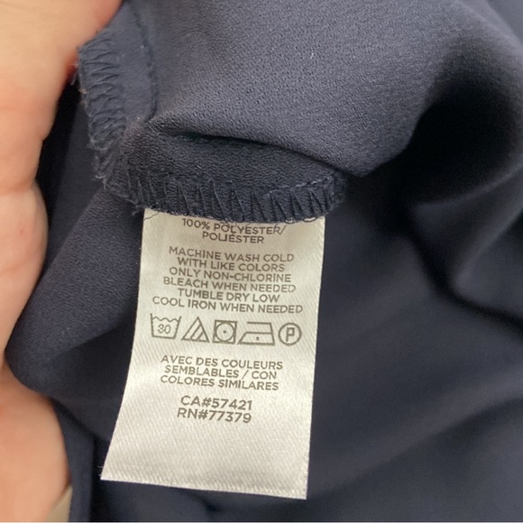 Classic Ann Taylor Camp Shirt in Midnight Sky Navy (Sm) - Picture 6 of 6